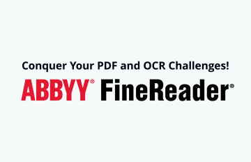 FineReader PDF, per tutte le attività
sui PDF