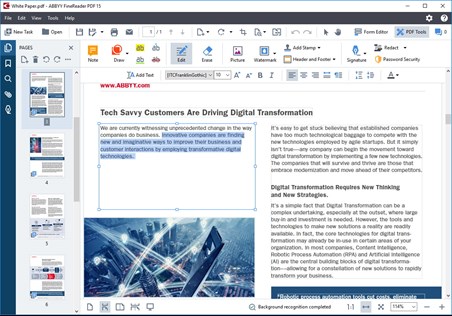 ABBYY Finereader PDF, create, edit, and organize PDFs