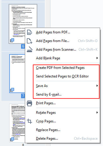 extract PDF page