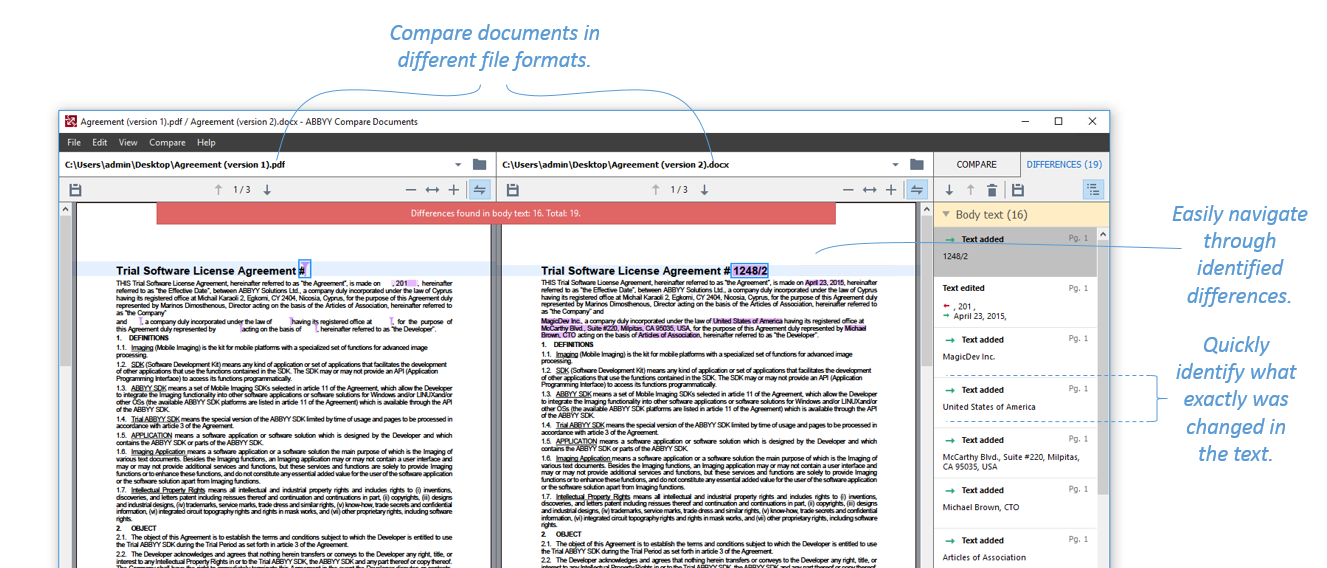 compare diffs files