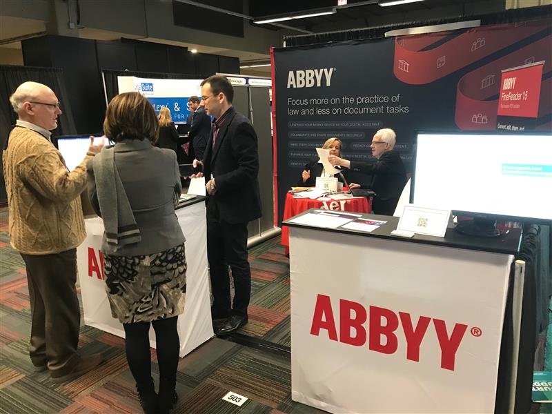 At ABBYY booth on ABA TECHSHOW 2020