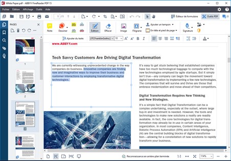 ABBYY Finereader PDF, create, edit, and organize PDFs