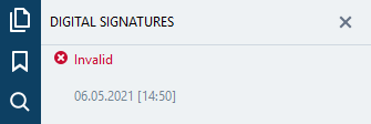 invalid digital signature display on FineReader PDF 15