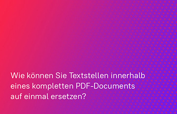 How to find and replace text in a PDF