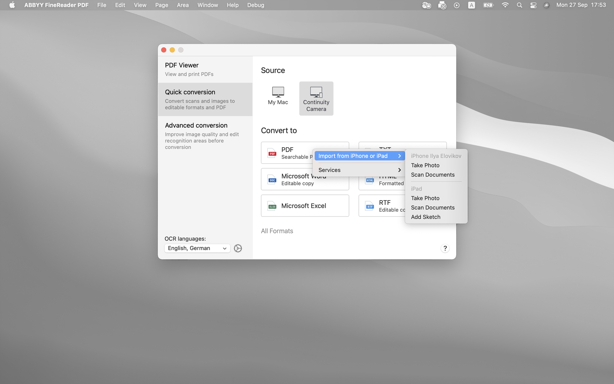 ABBYY FineReader OCR Pro for Mac