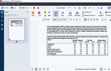 How to update tables in PDF