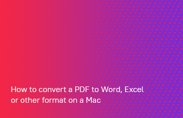 Cómo convertir PDF a Word o Excel