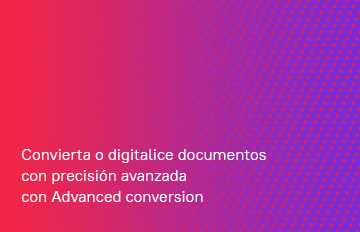 How to digitize with Advanced Conversion