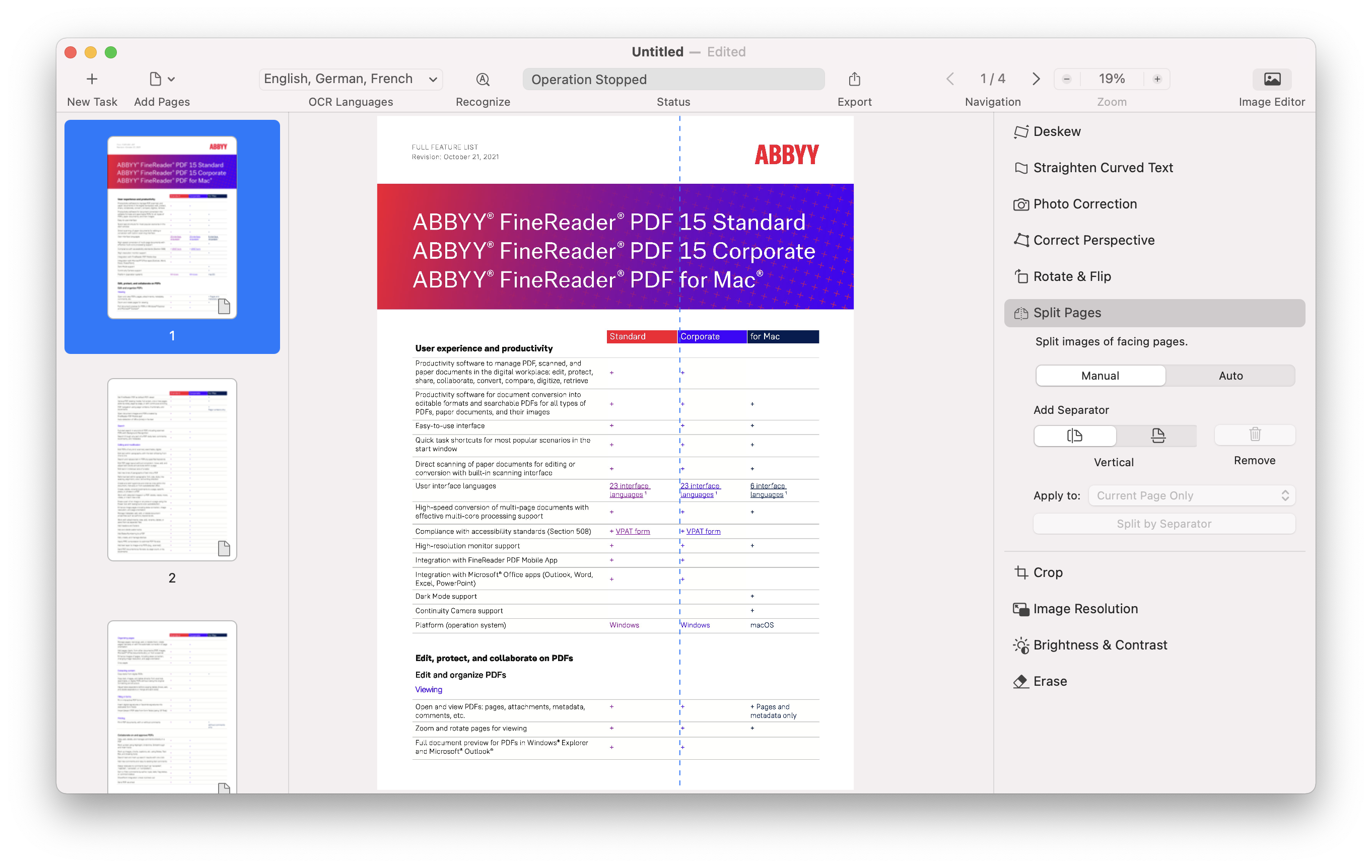 ABBYY FineReader Software