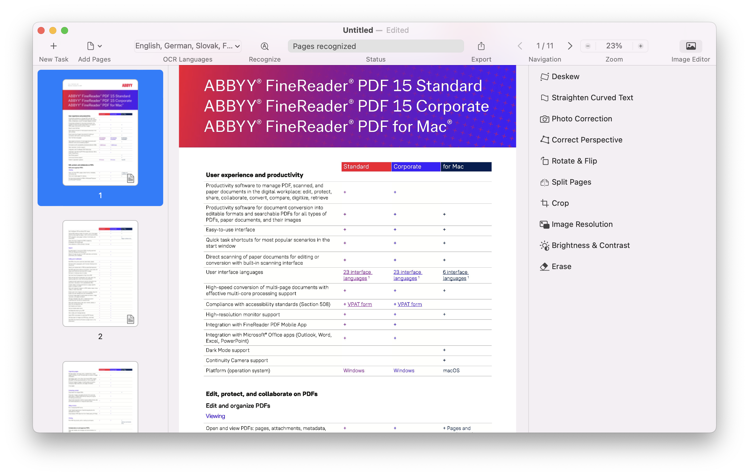  ABBYY FineReader Pro for Mac [Download] : Everything Else