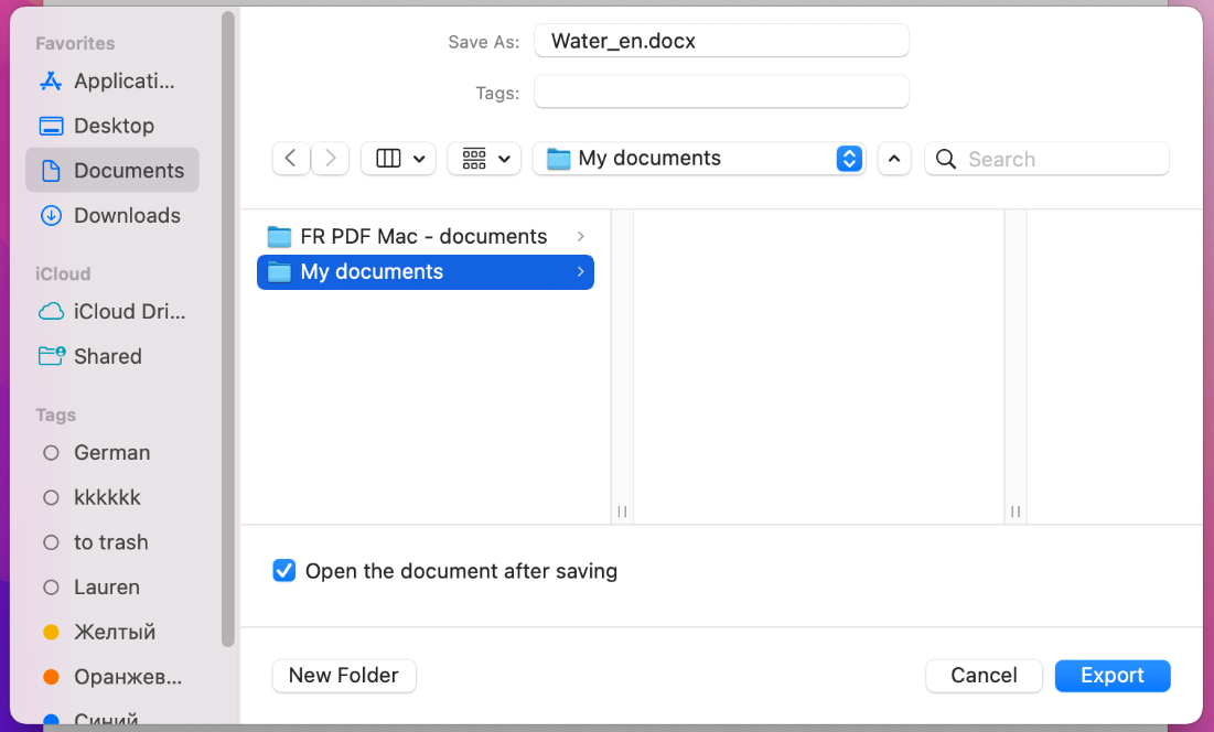 how to convert pdf to word on mac