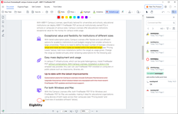 Collaborate with peers and comment on, annotate, or mark up documents. 