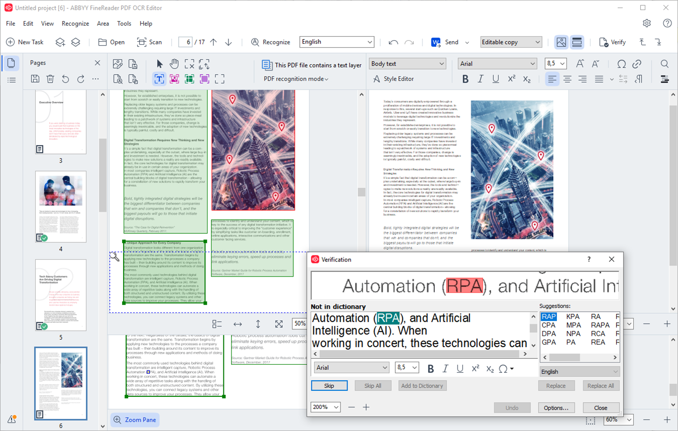 ABBYY FineReader Pro is an unparalleled OCR solution