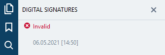 invalid digital signature display on FineReader PDF 15