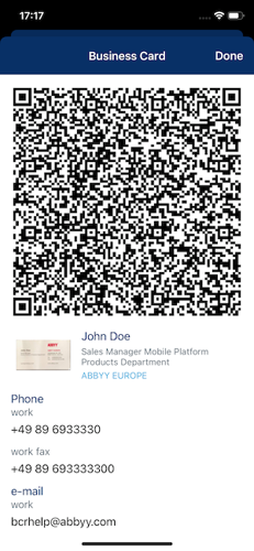 business card reader app